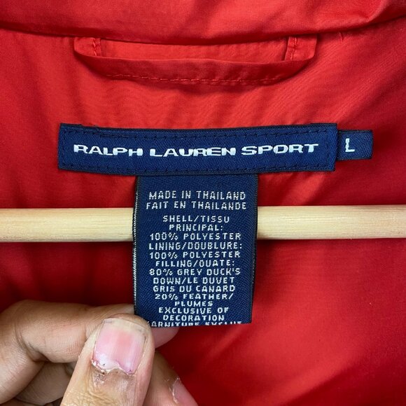 Ralph Lauren Red Puffer Vest - Picture 7 of 9
